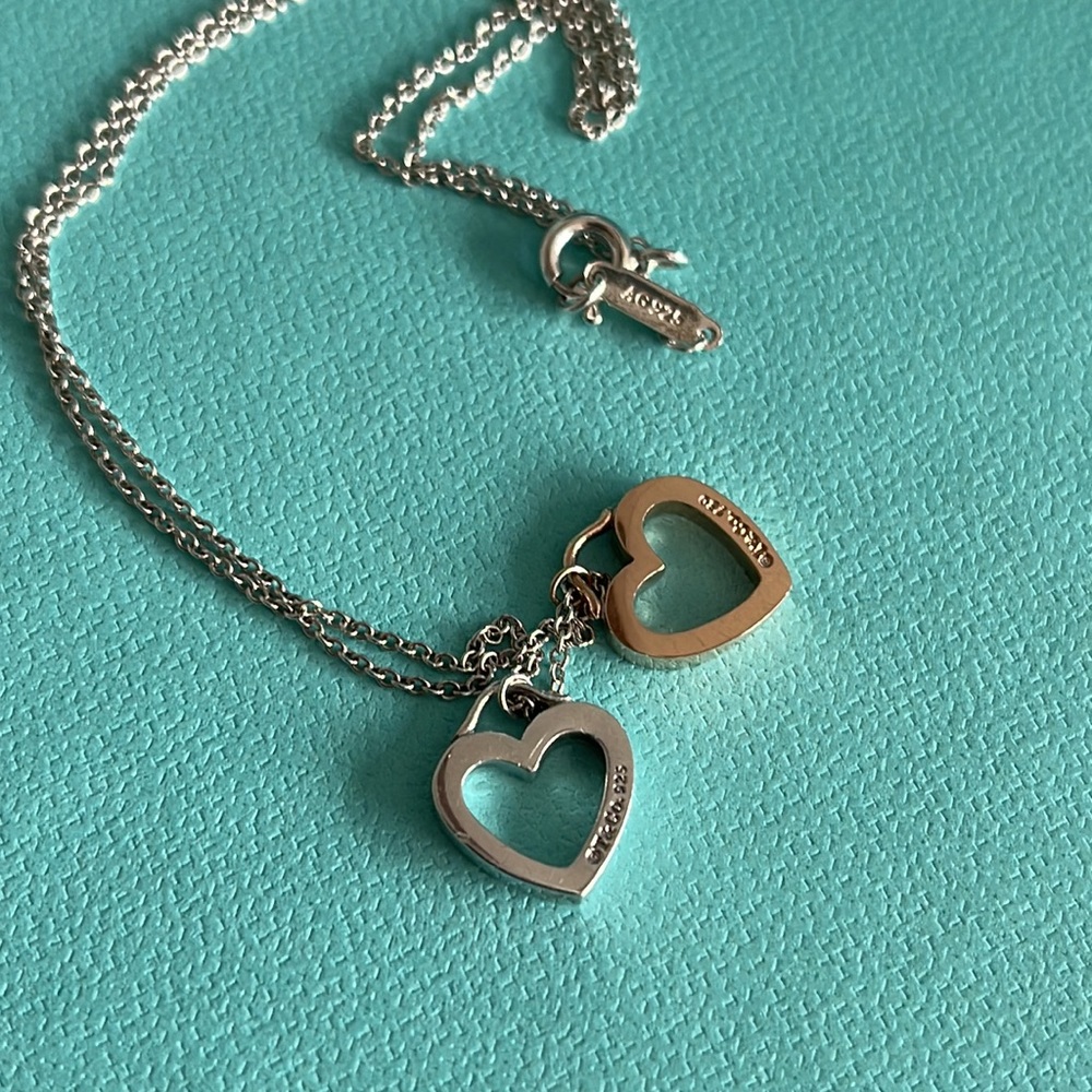 Tiffany & Co. double heart necklace - Picture 8 of 16
